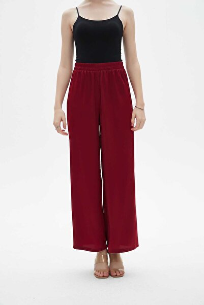 Nichii Solid High-Waist Wide-Leg Pants