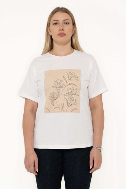 Yola Printed Short Sleeve Top