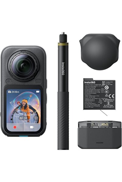 Insta360 NSTA360 X6 360 Camera Essentials Bundle | + 2x Extreme Batteries + 1...