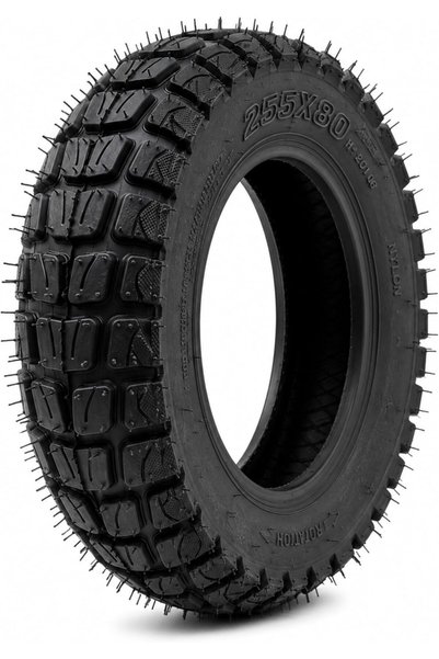 FUKUKAWA 255x80 Off-Road Electric Scooter Replacement Wheel, Heavy Duty Pneum...