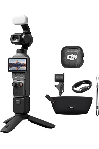 DJI Osmo Pocket 4 Combo Creator, Stabilized Handheld Camera for Vlog, 1″ CMOS...