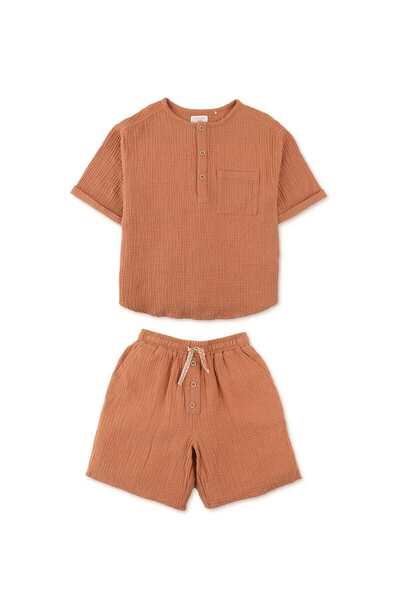 Gingersnaps Boys' Button-Front Shirt Set