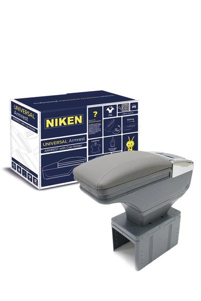 Niken Universal Araç Kol Dayama Kolçak Krom Detaylı Gri