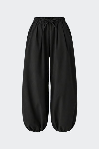 Suud Collection Black Roen Pleated Shalwar Trousers