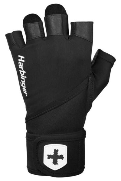 HARBINGER Pro Ww 2.0 Unisex Black Weightlifting Gloves