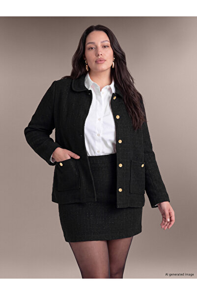 LC Waikiki سترة نسائية فضفاضة وواسعة من TWO MT SHOP KALİTESİ LCW Curve باللون...