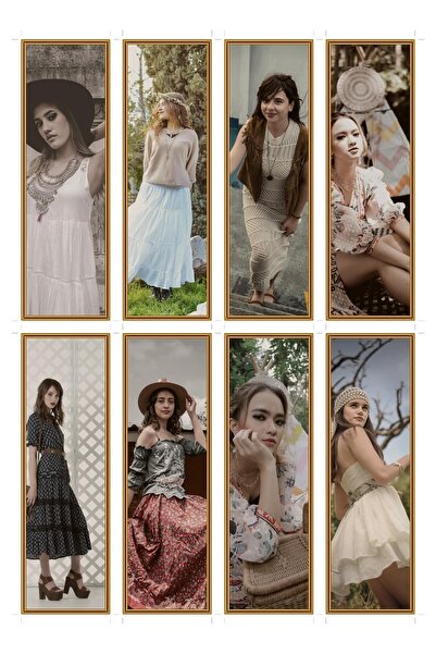 OEM Semne de Carte Set de 8 bucati cu tematica boho chic, accesorii elegante ...