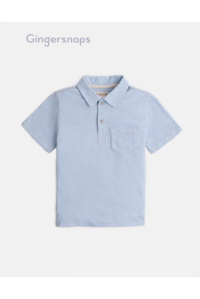 Gingersnaps Boys Solid Short-Sleeve Polo T-Shirt