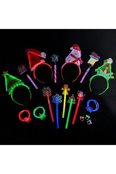 DD SHOP Set Accesorii Glow in The Dark - 18buc - Petrecere Craciun