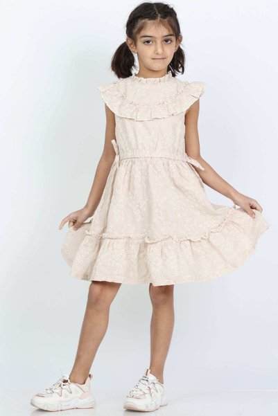 Gingersnaps Girls Puffed Waist Dress