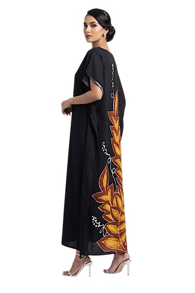 Generic Brand Women's Elegant Printed Long Kaftan Dress