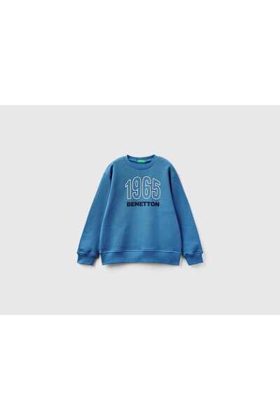 United Colors of Benetton سترة رياضية للأولاد مطبوعة بشعار