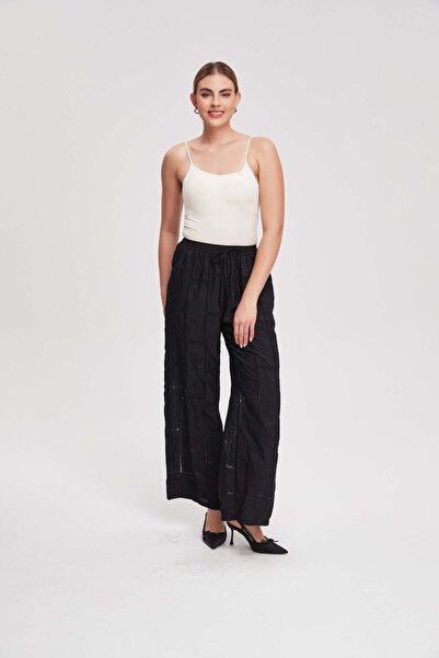 Livia Women's Printed Wide-Leg Long Trousers