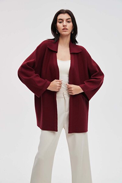 menta Solid Long-Sleeve Cardigan