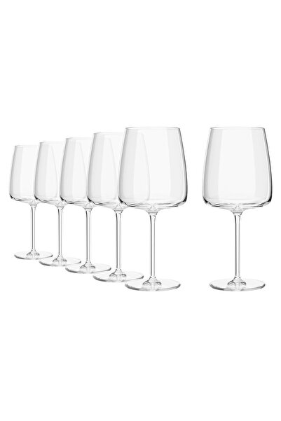 Krosno Set of 4 wine glasses, crystalline glass, 650 ml, "Modern" -