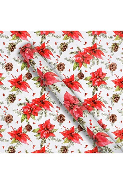DD SHOP Hartie Ambalat Rola cu Model Craciunite 150x70cm - Ambalaj Craciun, P...