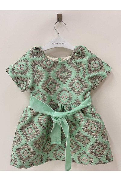 Gingersnaps فستان لامع مطبوع للفتيات