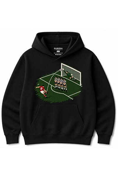 Rabona Fashion هودي برسومات كرة القدم من توب كورنر فري كيك