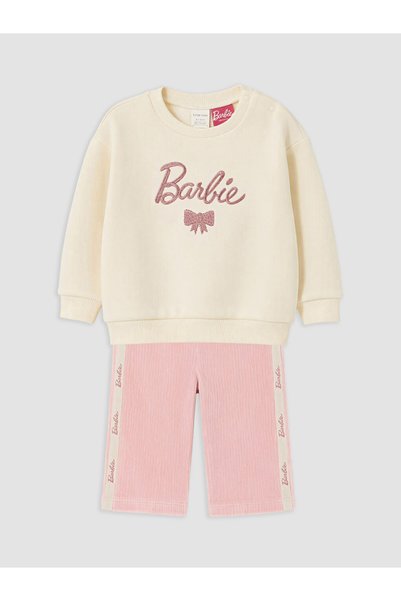 LC Waikiki Lcw babybarbie embroidered girl baby set