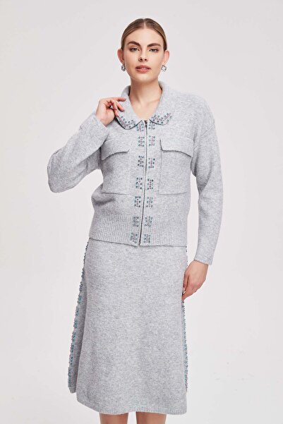Livia Long-Sleeved Embellished Top