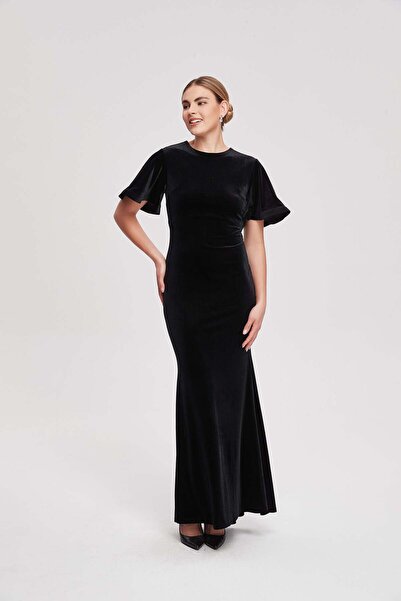 Livia Long Half-Sleeve Bell Dress