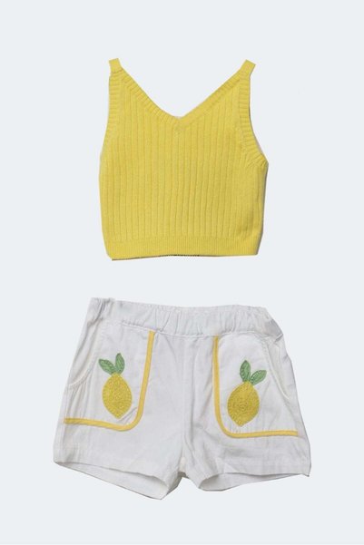 Gingersnaps Girls' Knit Top and Shorts Set