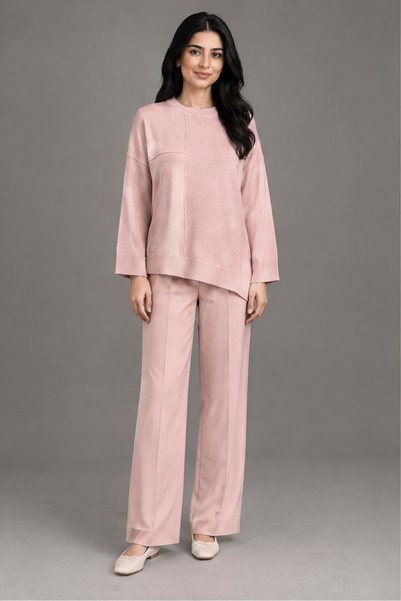 Yola Long Sleeve Blouse with Loose Asymmetric Cut