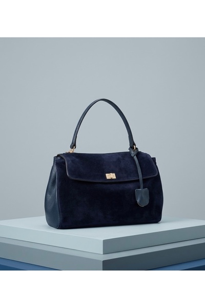 My Easy Shop Women's genuine suede leather handbag and shoulder bag