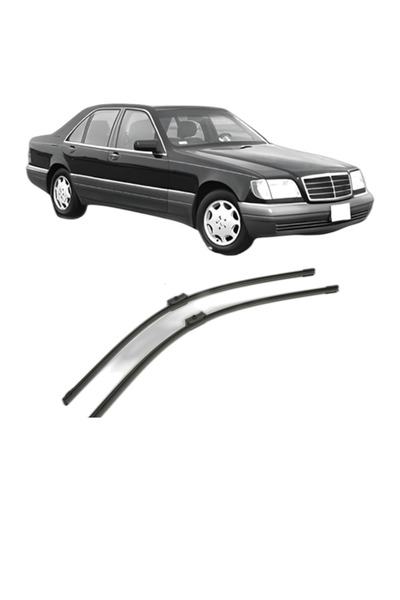 Bosch Σετ υαλοκαθαριστήρων MERCEDES-BENZ S-CLASS (W140) 1993-1998, παρμπρίζ, ...