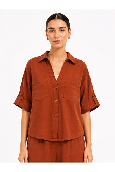 Yola Plain Short-Sleeved Top