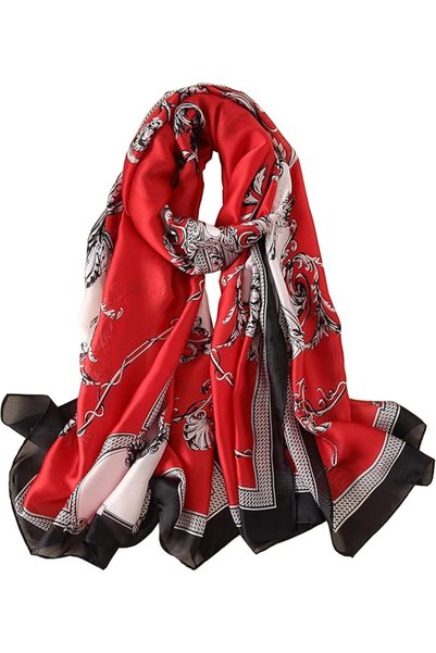 GENERAL Silk Scarf Mulberry Silk Fashion Scarves Long Lightweight Shawl Wrap …