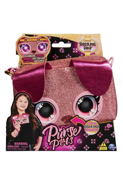 Spinmaster PURSE PETS RAINBOW LIGHTS GENTUTA INTERACTIVA DAZZLING DIVA