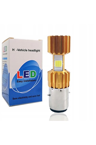 NO BRAND Bec LED Motocicletă ATV BA20D H6 S2 30W 3400lm Auriu