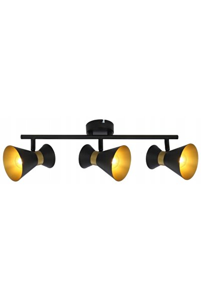 Reality Lampă negru-auriu BREDA 3pl. 835703-02