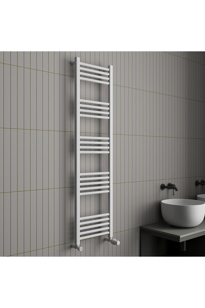 THERMOFIX Calorifer din oțel drept, alb, 1500x400mm, accesorii incluse