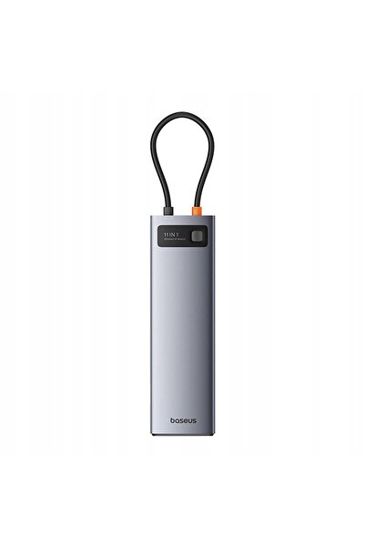 Baseus Adaptor HUB 11 în 1 USB-C la USB-C PD, 4x USB, HDMI, VGA, AUX, RJ45, S...