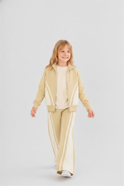 NK Girl's Wısper Badi 8-14 Years Cream-Blue