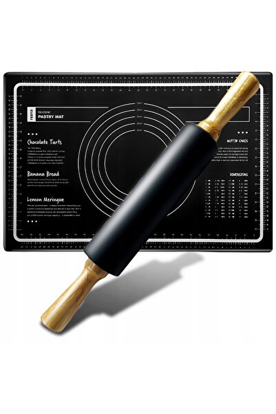 NO BRAND FORMĂ DE SILICON 60x40 CU GRILĂ + ROLĂ DE SILICON PENTRU TORT