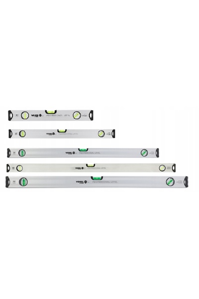 NO BRAND VOREL Set de poziționare 40/60/80/100/120cm, 3 piese, din aluminiu, ...