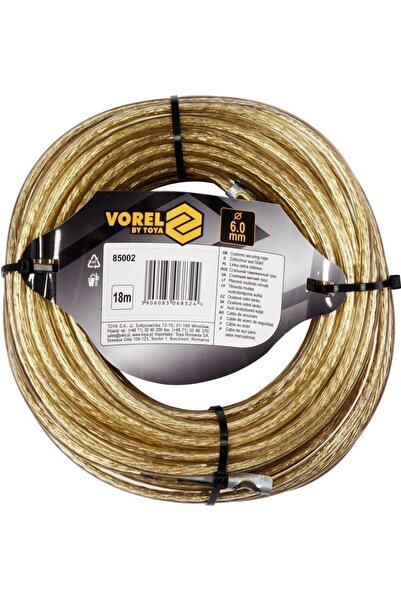 Vorel CABLU DIN OȚEL INOXIDABIL 6MM 18M 85002 6 mm 18 m