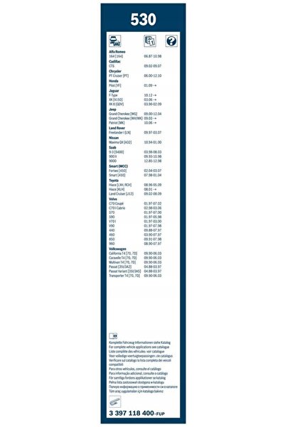 Bosch Lamă ștergător 3 397 118 400