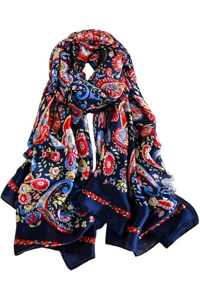 GENERAL Silk Scarf Mulberry Silk Fashion Scarves Long Lightweight Shawl Wrap …