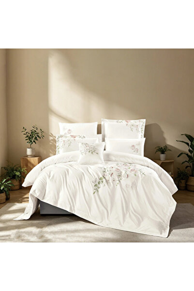 Pazar Home Bedding Bazar Home Bettershaw Embroidered Cotton 300 Thread Count ...