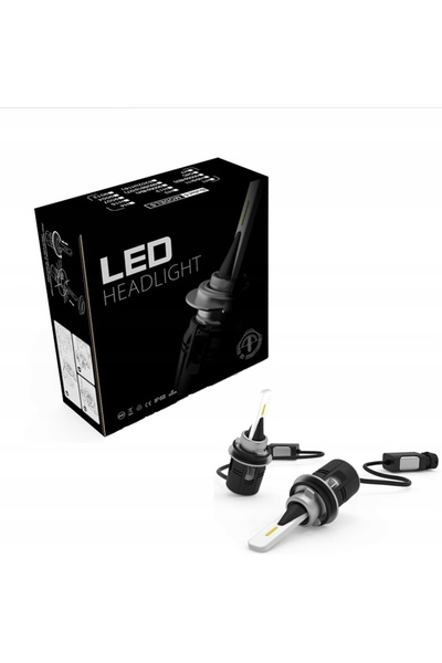 NO BRAND Becuri LED auto MINI H8 B6 CSP 48W 12V 24V CANBUS cu ventilator 2 buc.