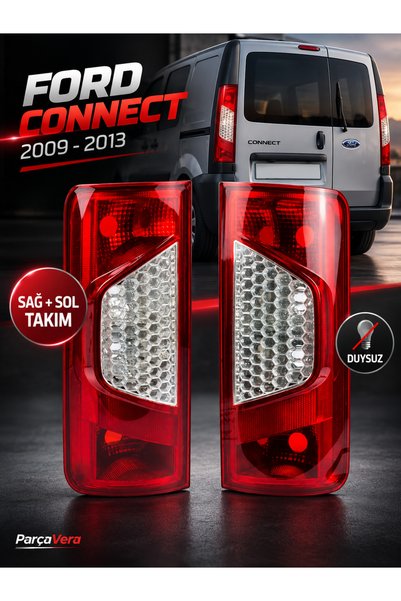 ParçaVera Ford Connect Arka Stop Lambası Sag+sol Takım 2009--2013 Duysuz Uyumlu