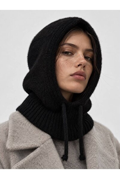 Generic Brand Balaclava tricotată supradimensionată pentru femei, cu glugă și...