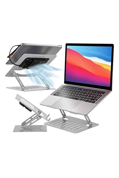 NO BRAND Suport de răcire pentru laptop de 17'' cu LED RGB, bază de răcire re...