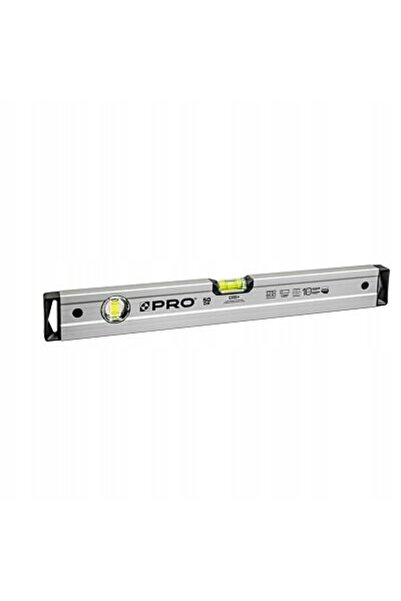 PRO Riglă de nivel PRO800 din aluminiu, anodizată argintie, 50 cm