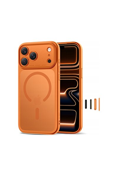Tech-Protect Husă Magpeak MagSafe CC pentru iPhone 17 Pro - Portocaliu