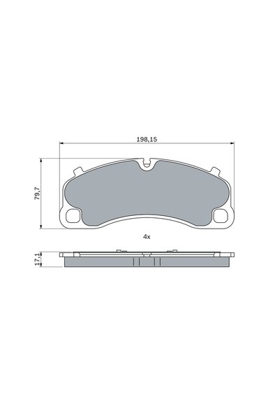 Bosch Set plăcuțe de frână. 0 986 424 925